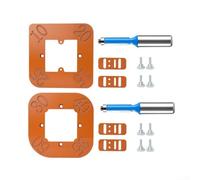 Modelli per raggio angolare per router, R10, R25, R30, R50, per progetti di lavorazione del legno, con fresa con ruota cuscinetto per mantenere il livello del modello (R10-R25)