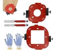 Modelli per router radius - 2 pezzi in lega di alluminio 344 g strumento ausiliario per taglio angolare | Modello raggio angolo router per taglio bordi | Strumento di taglio ad arco per la lavorazione