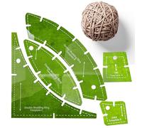 Modelli per trapuntatura - Righello per modelli per trapuntatura in acrilico multifunzionale, modeli per set di fedi nuziali | Strumenti per cartamodelli per un look finito che migliora il fascino ge