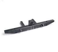Modelli RC Per Traxxas Per TRX4 Per Defender 1/10 82056-4 RC Crawler Car Parti Paraurti Anteriore Posteriore Metallo Con Base Montaggio Verricello Accessori Decorativi(Black,Rear)