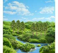 Modelli Realistici Alberi per Scenari Architettura 50pz Scala Diorama 7cm