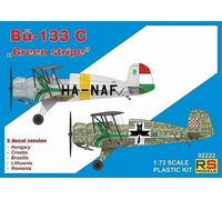 Modelli RS 92222 MAQUETTE BÜCKER 133 C ""STRISCIA VERDE"" 1/72 (5 decalcomani...