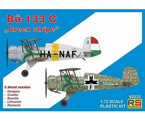 Modelli RS 92222 MAQUETTE BÜCKER 133 C ""STRISCIA VERDE"" 1/72 (5 decalcomani...