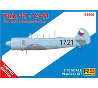 MODELLI RS 94009 MODELLO YAK-11 / C-11 1/72 (3 decalcomania v. per Cecoslovac...