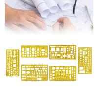 Modelli Set Stencil Strumenti Disegno Righello Architettura Misurazione
