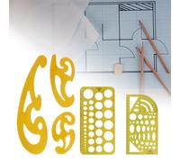 Modelli Set Stencil Strumenti Disegno Righello Architettura Misurazione