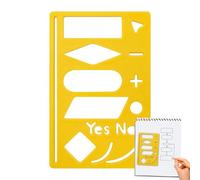 Modelli Stencil Per Planner | Modello Flessibile Per Annotazioni Per Planner | Forniture Per Creatività Multifunzionali | Per Disegno Taccuini Tracciatori Abitudini Scrapbooking Diario Planning
