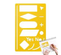 Modelli Stencil Per Planner | Modello Flessibile Per Annotazioni Per Planner | Forniture Per Creatività Multifunzionali | Per Disegno Taccuini Tracciatori Abitudini Scrapbooking Diario Planning