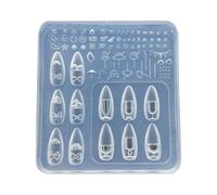 Modelli Timbri In Silicone Riutilizzabili Crea Decalcomanie Per Unghie Con Modelli Cristalli Manicure Progetti Artigianali Forniture Disegni Tazze Con Fiocco Stampo Unghie