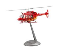 Modellini di aerei in miniatura pressofusi in scala 1/32 per elicotteri Bell 206 giocattoli per ragazzi