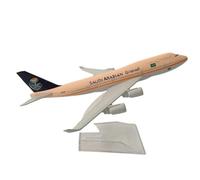 modellini di aeroplani in scala 16cm Die-cast Metal Airplane Model Saudi Arabia B747-400 Airplane Model 1/400 Scale Airplane Model Toy Decoration modello di aeroplano in lega