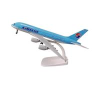 modellini di aeroplani in scala Alloy Metal Model Toy Airplane For Korean Air 380 A380 Jet Airplane Model With Wheels 20 Cm modello di aeroplano in lega