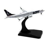 modellini di aeroplani in scala For la replica in scala 1:400 del modello di aereo Boeing B737-8Max della LOT Polish Airlines, modello di aereo in lega di metallo, decorazione modello di aeroplano in