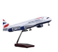 modellini di aeroplani in scala For modello di aereo giocattolo in scala 1/160, 50,5 cm, modello di aereo in lega di metallo con lampada e ruota di tipo W A-380 della British Airways modello di aeropl