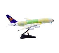 modellini di aeroplani in scala Modello Da Collezione In Scala 1:200 For Il Modello Di Aereo In Metallo Pressofuso A380 "bare Metal" Della Thai Airways F-WWAO modello di aeroplano in lega
