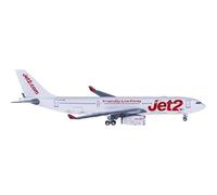 modellini di aeroplani in scala Modello di aereo giocattolo in metallo pressofuso Jet2 A330-200 G-VYGL in scala 1:400, adatto for modelli di aerei passeggeri. modello di aeroplano in lega