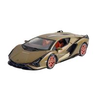 Modellini di auto pressofuse 1:24 per Lamborghini SIAN FKP37 modello di auto sportiva in lega pressofusione super sportiva con suono e modelli di auto in lega leggera (verde SIAN)