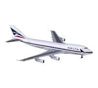 Modellini in scala Aerei 1 400 Scala In Metallo Aereo Delta Air Boeing 747-100 Fonde Sotto Pressione Miniature Dell'aviazione Avion Giocattoli Di Modello