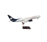 Modellini in scala Aerei 47 Cm 1 85 Scala Per B737 Modello Messico Con Piante Di Atterraggio Di Atterraggio Aeromobile Aereo Collezione Modello(No loght)