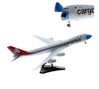 Modellini in scala Aerei Scala 1 200 Per Aereo In Lega Aeronautica B747-8F LX-VCF Modello CARGOLUX XX20079C Con Display Per La Raccolta Del Carrello Di Atterraggio