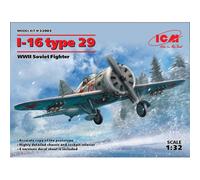 Modellino Aereo I-16 Tipo 29 WWII Soviet Fighter 1/32ème ICM 32003 Char