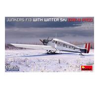 Modellino Aereo Junkers F13 With Winter Ski. Early Prod MiniArt 48020 1:48 Maqu