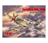 Modellino Aereo Spitfire Mk.viii WWII USAAF Fighter ICM 48065 1/48ème C