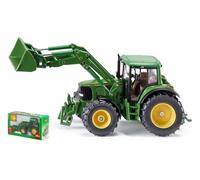 MODELLINO AGRICOLO STATICO SIKU TRATTORE JOHN DEERE CARICATORE FRONTALE 1:32