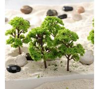 Modellino Alberi Treno 12cm Wargame Artificiale Banyan Paesaggio Layout Ferrovia