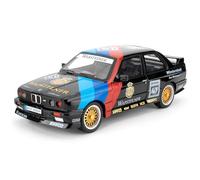 Modellino auto 1/24 M3 laccato, auto giocattolo in alluminio pressofuso con sonora e luminosa funzione pull-back, modello da collezione per bambini (nero)