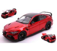 MODELLINO AUTO BURAGO STATICO ALFA ROMEO GIULIA GTAM 2020 ROSSO SCALA 1:18