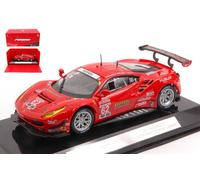 MODELLINO AUTO BURAGO STATICO FERRARI 488 GTE 24H DAYTONA 2017 FISICHELLA 1:43