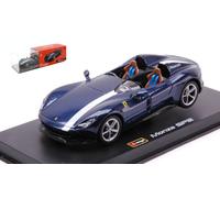 MODELLINO AUTO BURAGO STATICO FERRARI MONZA SP2 C/VETRINA BLU SCALA 1:43
