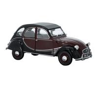 Modellino auto Citroen 2CV6 Charleston, rosso scuro/nero, 1982.