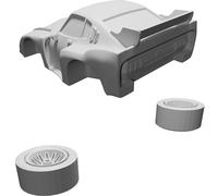 Modellino Auto Deformato Toyota Celica LB Turbo Stampato 3D Esposizione