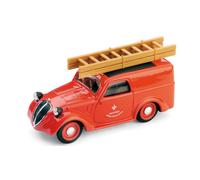 MODELLINO AUTO EPOCA STATICO BRUMM FIAT 500B VIGILI DEL FUOCO 1946 SCALA 1:43