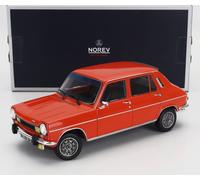 MODELLINO AUTO EPOCA STATICO DIECAST NOREV SIMCA 1100 TI 1974 ROSSO SCALA 1/18