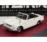 MODELLINO AUTO EPOCA STATICO MATRIX TRIUMPH VITESSE DHC 1968 BIANCO SCALA 1/43