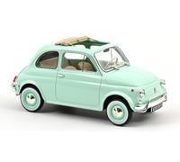 MODELLINO AUTO EPOCA STATICO NOREV FIAT 500L 1968 BLU MODELLISMO SCALA 1/18