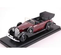 MODELLINO AUTO EPOCA STATICO RIO MERCEDES 770 OPEN CABRIO 1938 ROSSO SCALA 1/43