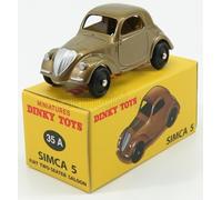 MODELLINO AUTO EPOCA STATICO SIMCA 5 FIAT 500A TOPOLINO 1936 MODELLISMO 1/43
