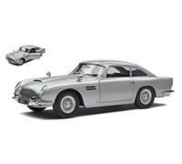 MODELLINO AUTO EPOCA STATICO SOLIDO ASTON MARTIN DB5 1964 SILVER SCALA 1:18