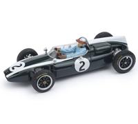 MODELLINO AUTO F1 STATICO BRUMM COOPER T53 #2 1960 BRUCE MCLAREN FIGURE 1/43