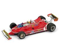 MODELLINO AUTO F1 STATICO BRUMM FERRARI 312 T5 SCHECKTER 1980 FIGURE SCALA 1/43