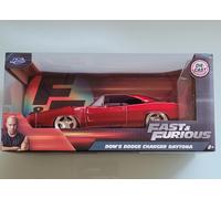 Modellino auto Jada Fast & Furious Dom's Dodge Charger Daytona 1/24 rosso pre...