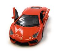 Modellino Auto Lamborghini Aventador Auto Sportive Rosso Auto 1:3 4-39 (Licenza)