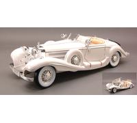MODELLINO AUTO MAISTO STATICO MERCEDES 500K 1936 BIANCO MODELLISMO SCALA 1:18