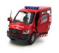 Modellino Auto Mercedes Benz Pompieri Sprinter Rosso 1:3 4-39 (Licenza)