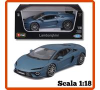 Modellino auto scala 1:18 die cast LAMBORGHINI TEMERARIO Blu bburago burago