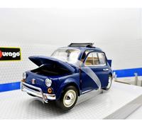 Modellino auto scala 1:18 fiat 500 L Burago diecast modellismo da collezione